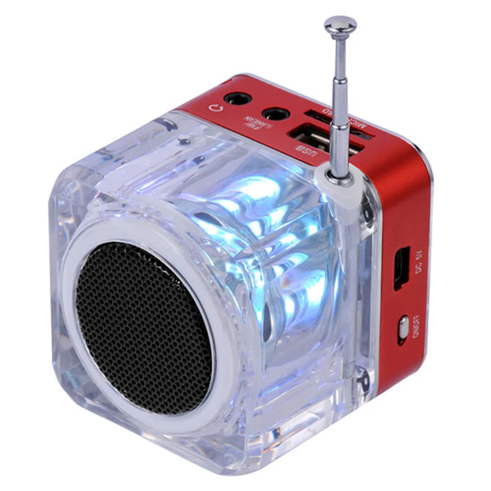 UXCELLMO NiZHi TT-028 LCD дисплей Micro SD TF USB диск mp3 плеер FM радио мини колонки | Электроника