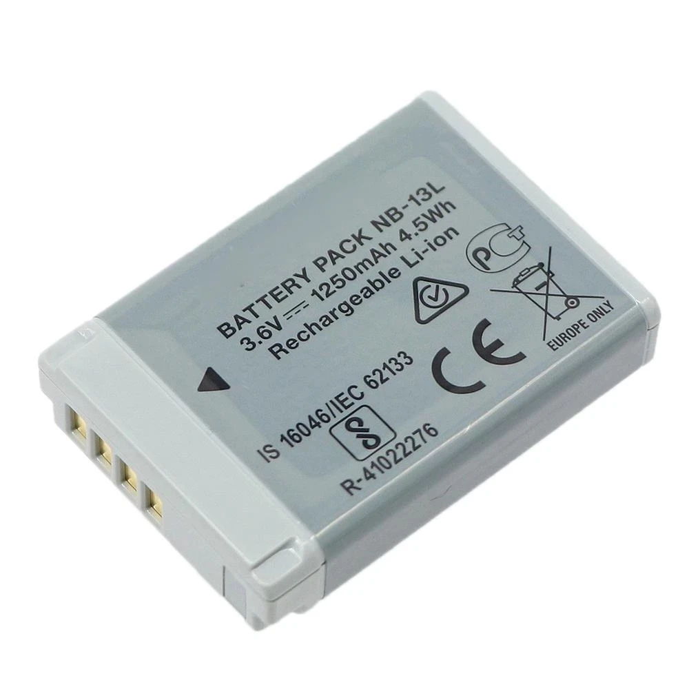 NB-13L NB13L 1250 мА/ч 3 6 V Камера Батарея зум-объектив для Canon PowerShot G5X G7 X Mark II G9X SX720 SX730 SX740 HS