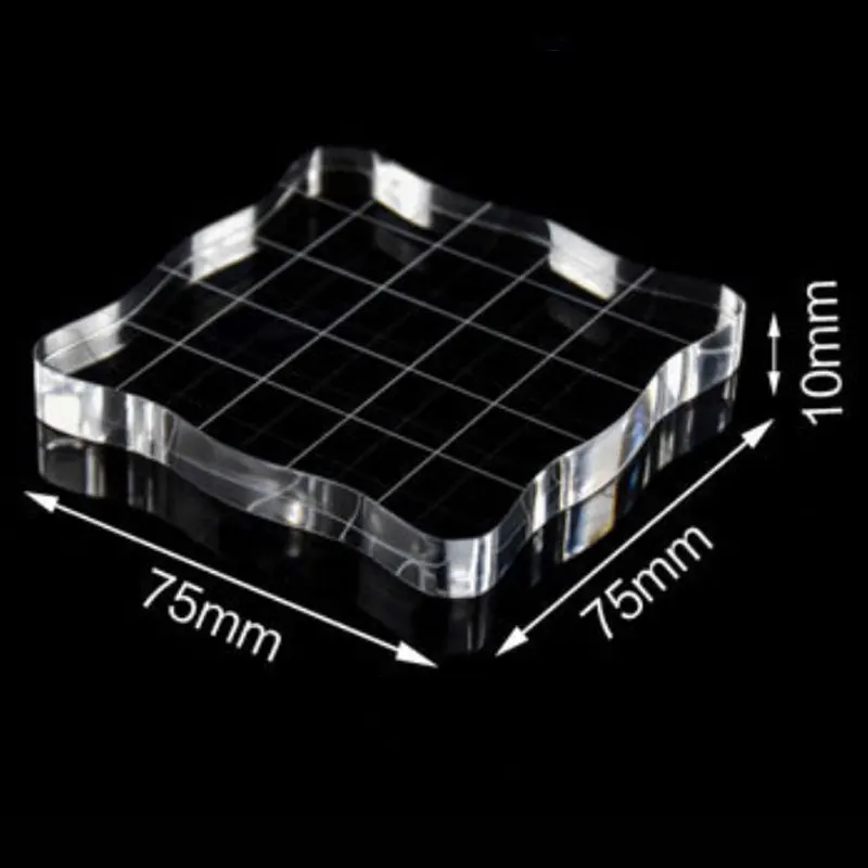 Многоразмерный акриловый прозрачный штамп резиновый лист блок|Штампики| |