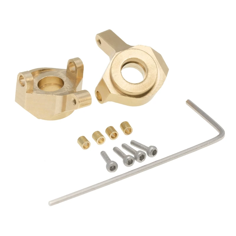 

2pcs Brass Counterweight Steering Cup for Axial SCX24 90081 RC Car Spare Parts N0HD