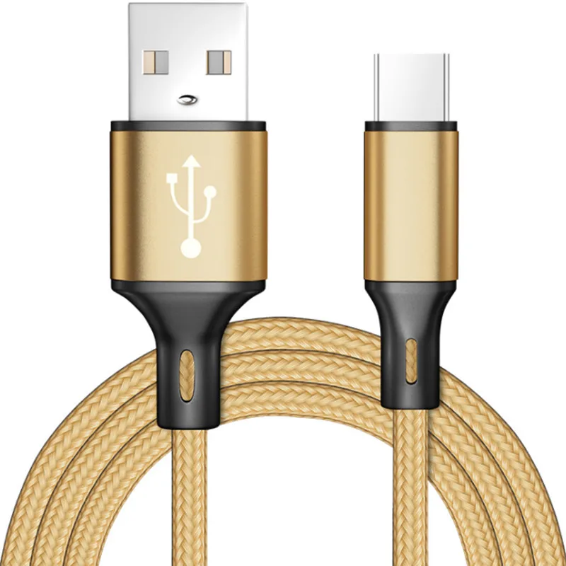 

Nylon Braided Micro USB Cable 1m Data Sync USB Charger Cable for Android Phone Cables TYPE-C Fast Charging Cable