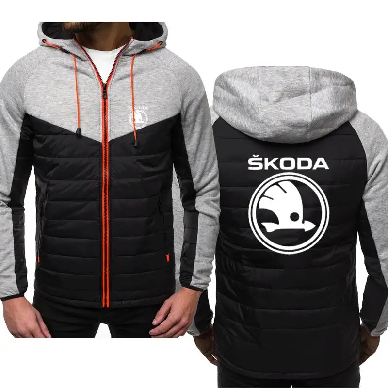 

2021 New Men Hoodies for SKODA Tools Spring Autumn Jacket Casual Sweatshirt Long Sleeve Zipper Hoody