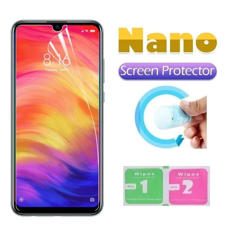 

5PCS Explosion-Proof Nano Protective Film for Xiaomi Redmi Note 7 8 Pro 5 9 Pro 8T 9S Redmi 10X 4G 5G Screen Protector Film