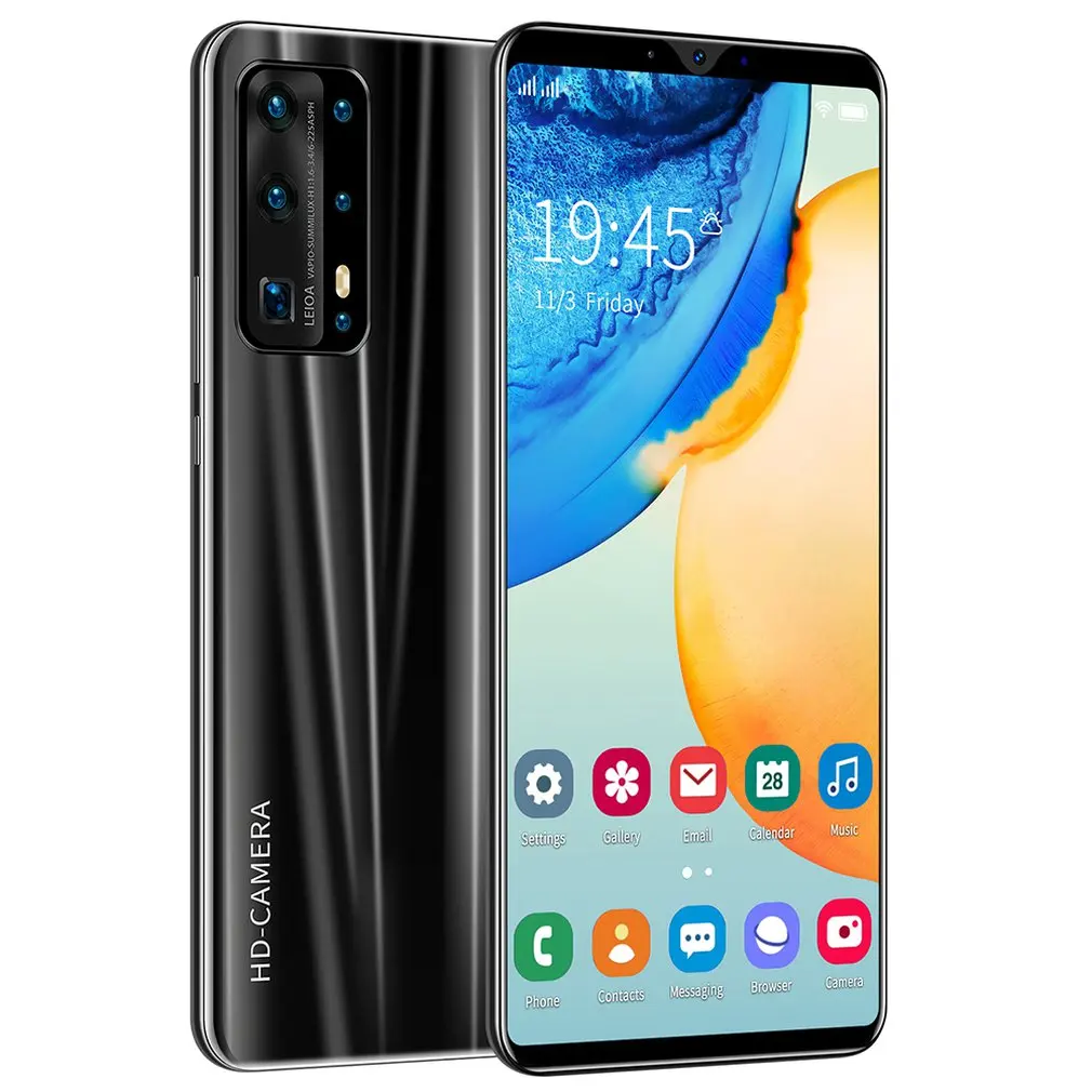

P43 Max Smartphone 6.3-Inch Water Screen Large Screen Smart Phone 1+8G Flash Memory Fingerprint Unlocking