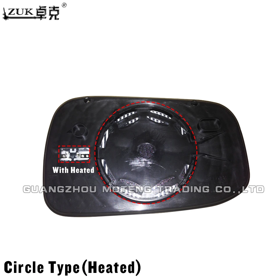 ZUK левый и правый зеркальный стеклянный объектив для HONDA ACCORD CM4 CM5 2003 2007 зеркала без