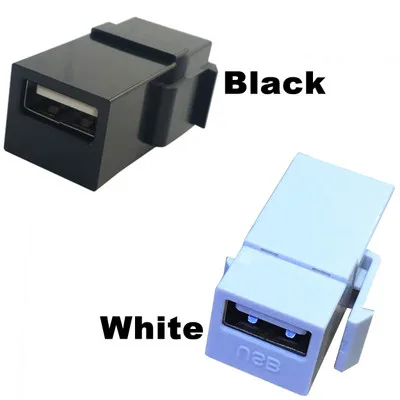 USB 2 0 Keystone вставка соединитель HD Золотая настенная пластина адаптер Джек