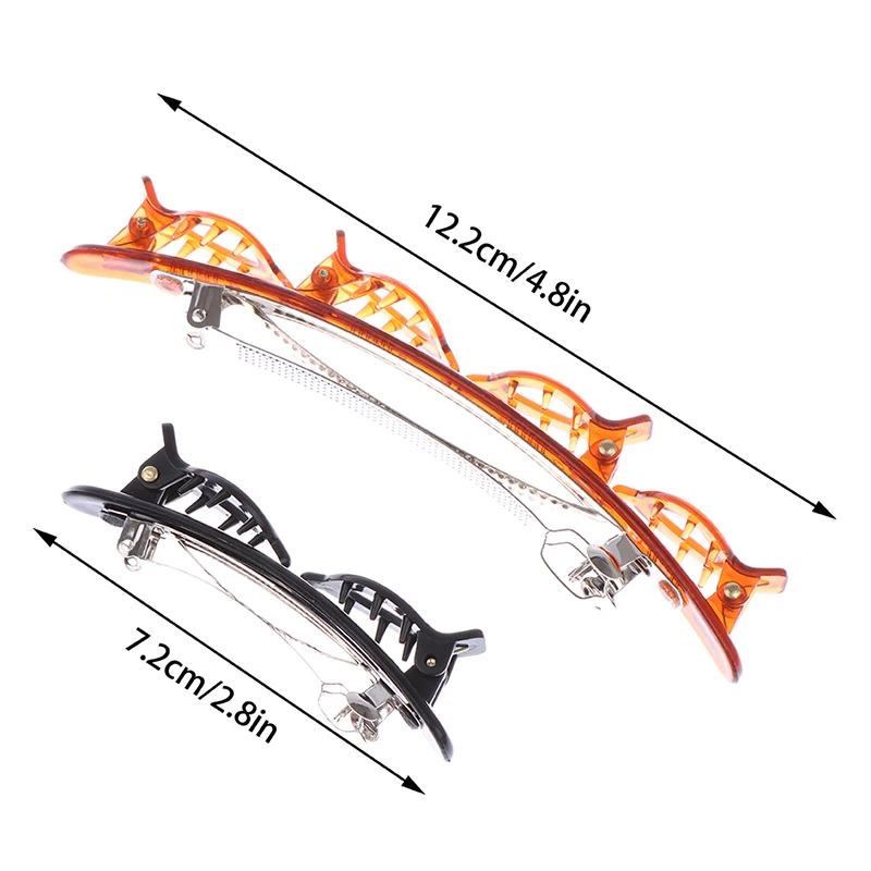 

1/2pcs Fashion Double Layer Bands Clip Hairbands Plastic Braided Headband Punk New Knitting Womens Headwear Hair Accessories