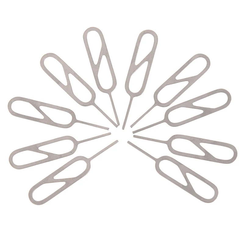 

10Pcs Universal Sim Card Tray Pin Ejecting Removal Needle Opener Ejector For iPhone 7 6S 6 Plus 5