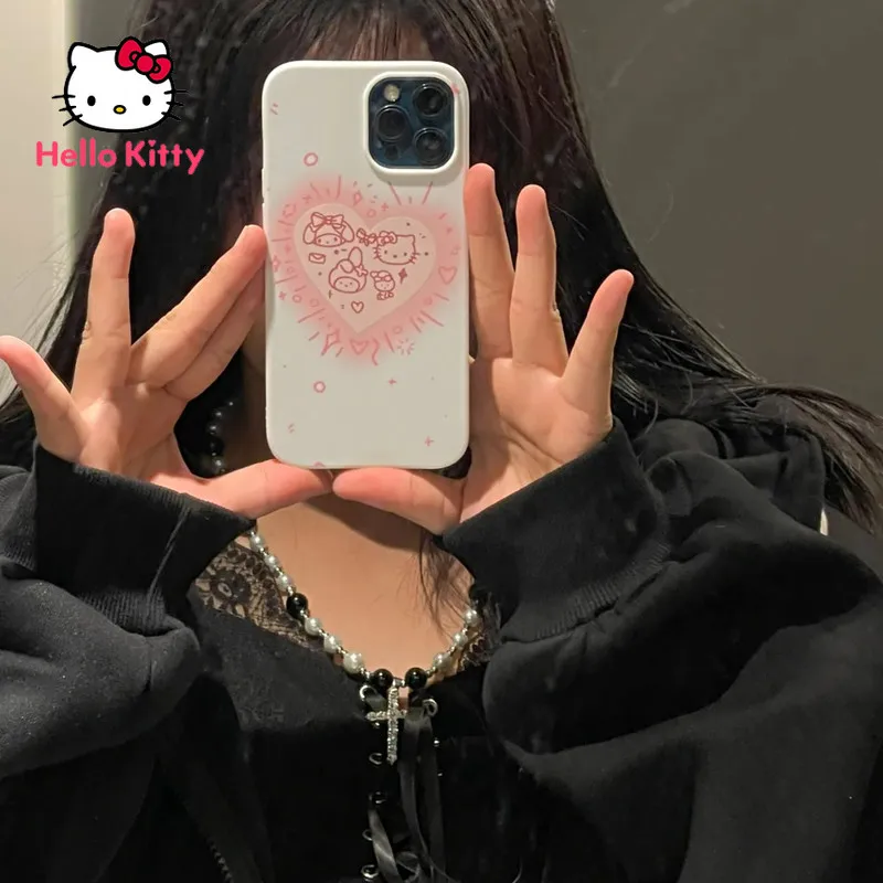 

Hello Kitty case for iPhone 13 13Pro 13Promax 13min X XR XS XSMAX 11 12Pro 12mini 7 8 plus Matte soft phone Cover