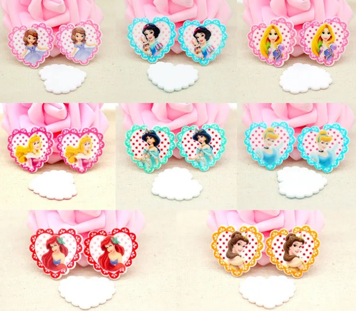 Mixed 12pcs Принцесса слизи амулеты аксессуары для волос шпильки украшения DIY Ювелирные изделия милые девушки смолы слизи амулеты - Окраска металла: Mixed 12pcs