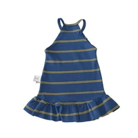 vidmid girls floral dresses sweet kids flowers costumes children sleeveless clothing children baby casual striped clothing p490