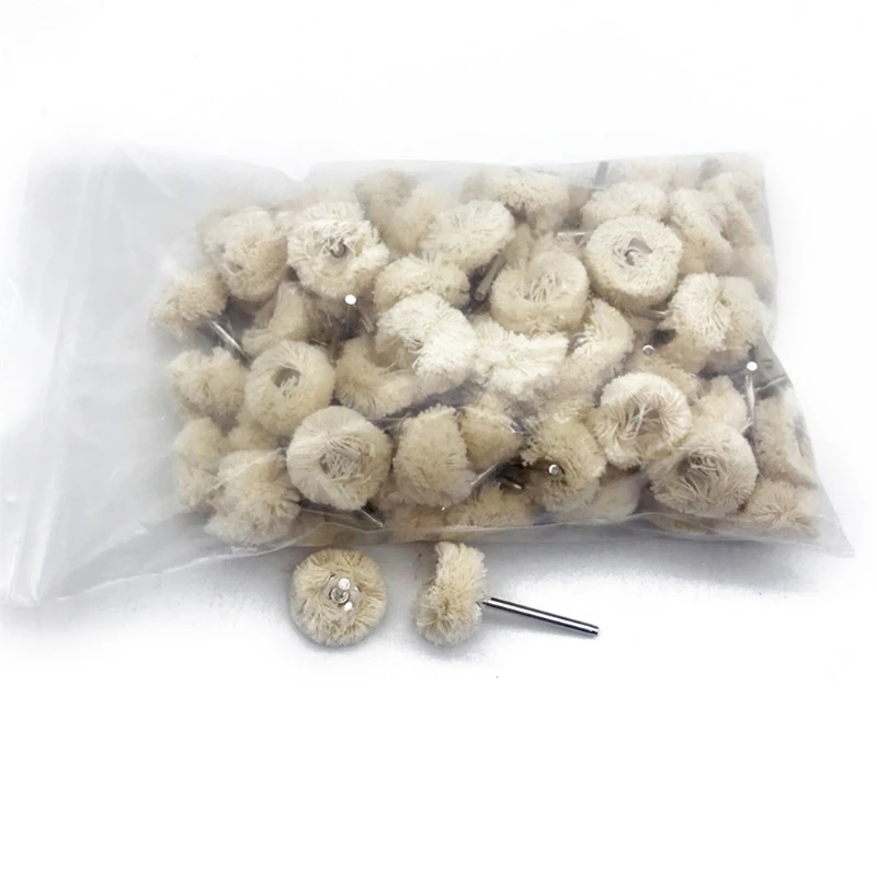 

10pcs 3mm 2.35mm Wool Polishing Brush Buffing Wheel Grinding Buffing Wheel Grinder Head Drill Rotary Tool Accessories