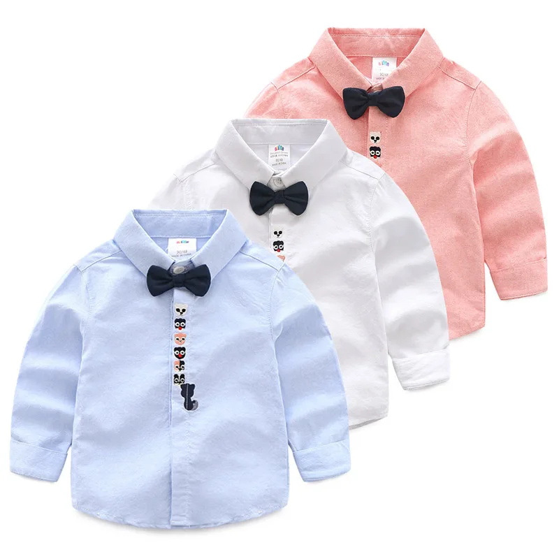 

Boys' Shirt Autumn New 2021 Long Sleeve Children Cotton Shirt