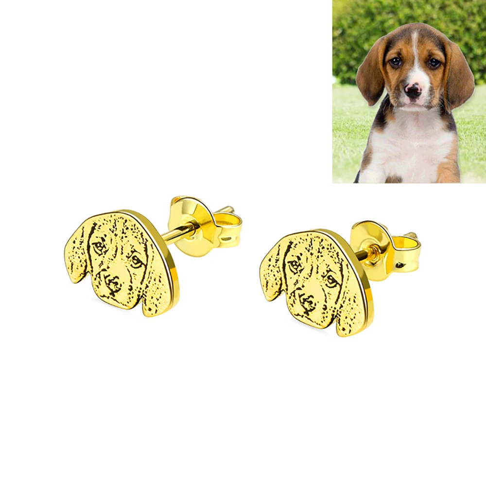 

Sweey Dropshipping Personalized Pet Photo Stud Earrings Unique Photo Stud Earrings Perfect Gift for Women