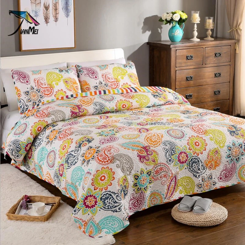 1 шт. чехол на кровать + 2 наволочки Комплект постельного белья Happy Child цветные