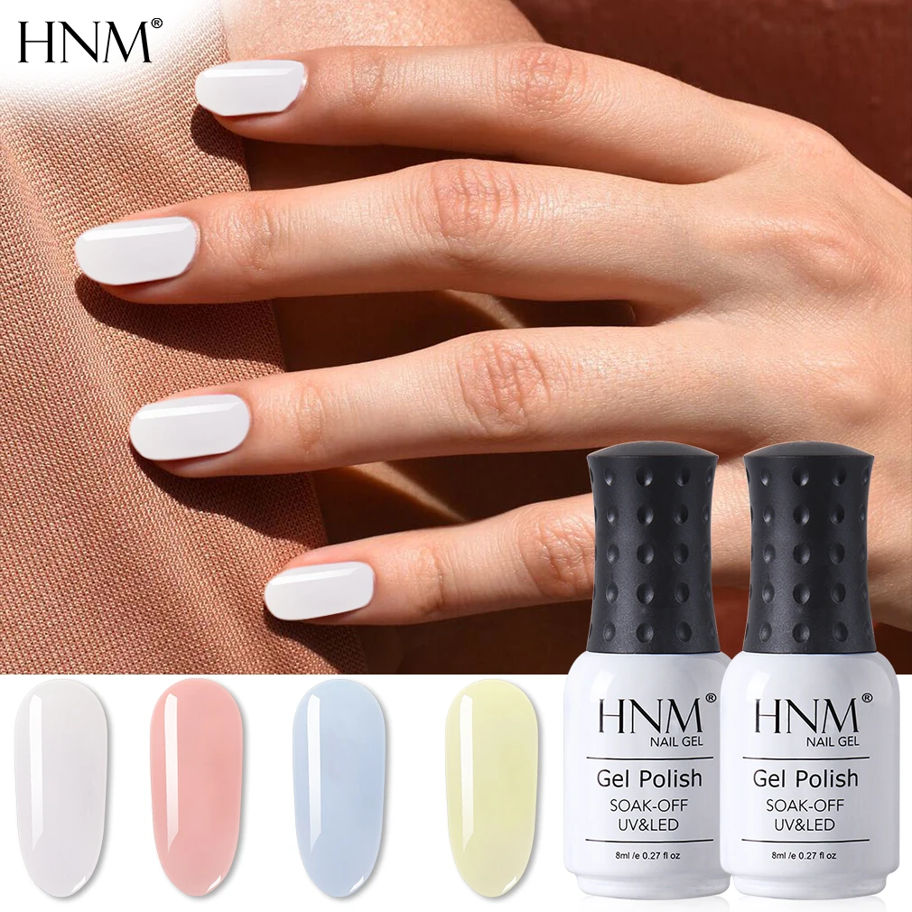 HNM прозрачный Желейный цвет УФ гель лак для ногтей светодиодный отмачиваемый