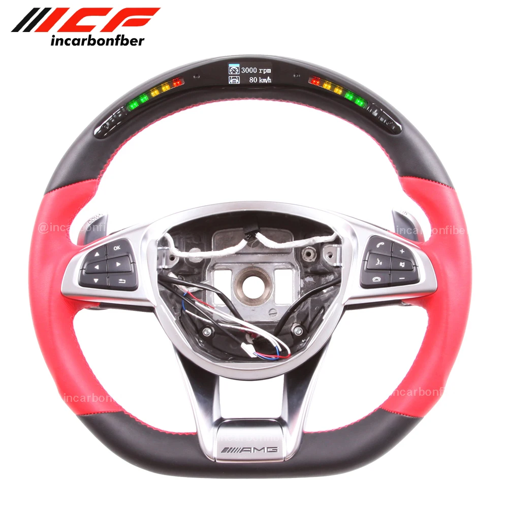 

Рулевое колесо из углеродного волокна для Mercedes Benz C63 E63 GT63 S63 GLC63 G63 GLS63 GLE63 SL63 CLS63