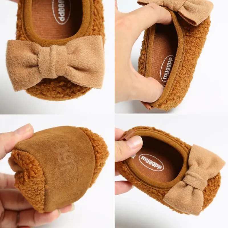 5 Colors Infant Baby Girls Boys Shoes Winter Warm Boots Newborn Toddler Soft fleece Sole 0-18M |