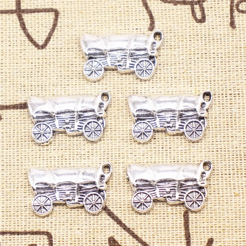 

Charm For Making Jewelry Pendants Carriage 14x23mm 20pcs