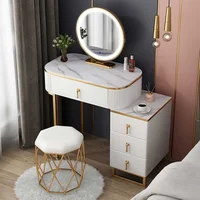 Small family rock plate dressing table bedroom modern simple wind multifunctional storage cabinet integrated dressing table