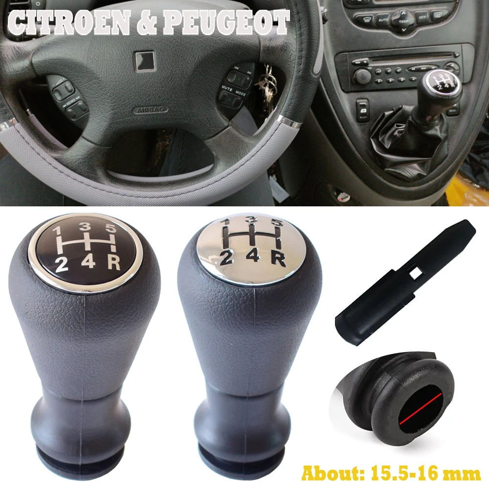 

For Citroen Saxo/Xsara/Xantia/ C2/C3 Pluriel/C3 Picasso/C4/C4 Car Leather Boot Gear Shift Knob Head Lever Cover Accessories
