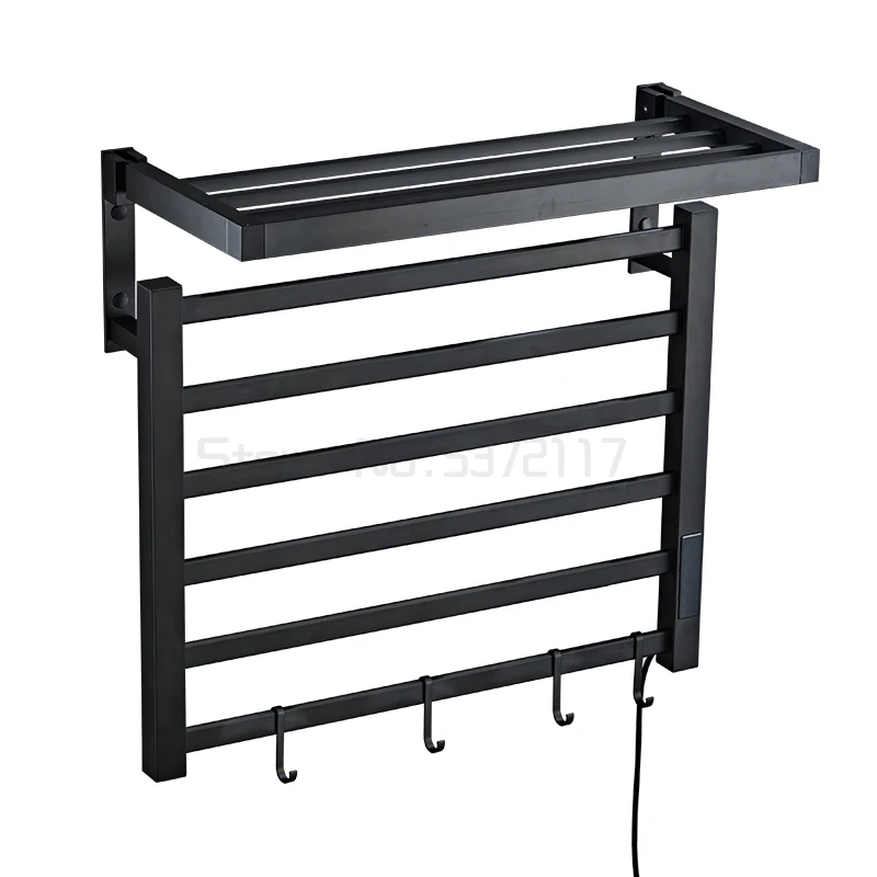 

Punching free electric heating towel rack household folding shelf toilet carbon brazing dimension drying rack
