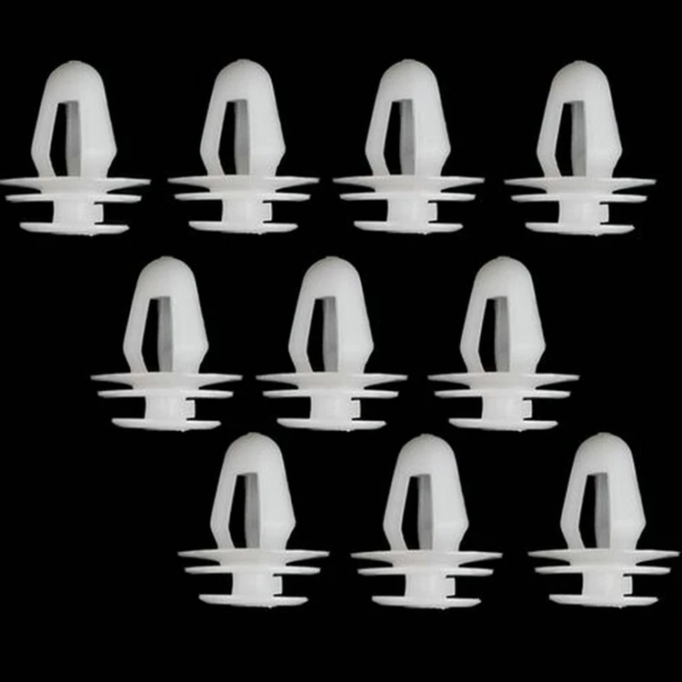 

Suitable for Car Interior Panel Door Inner Panel Fixing Clip White Hollow Clip Nylon Interior Buckle Fastener (100pcs) 0001