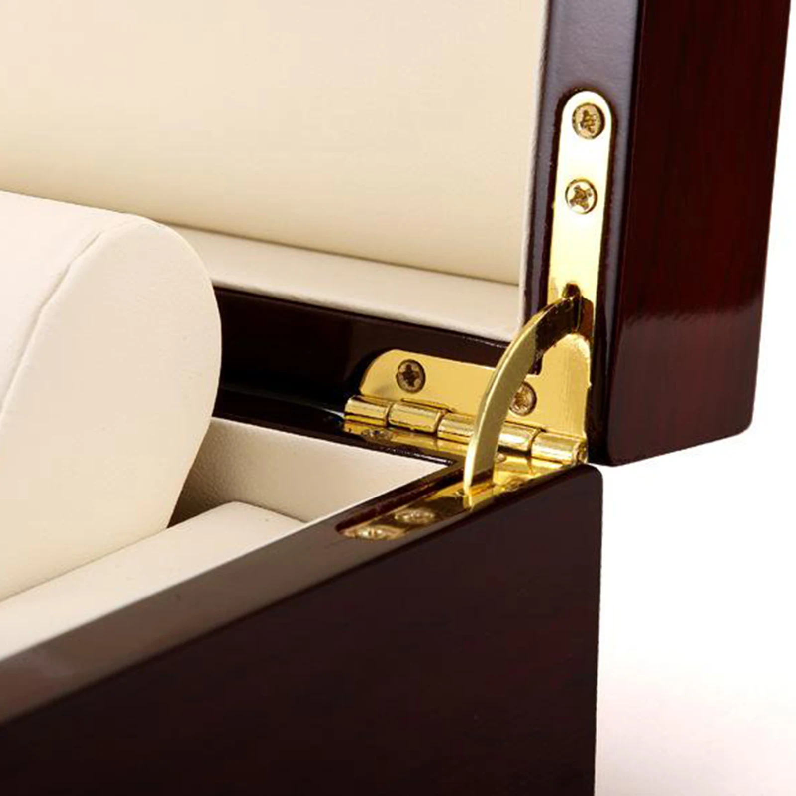 

Classic Precious Elegant Single Slot Solid Wood Wooden Watch Bracelet Case