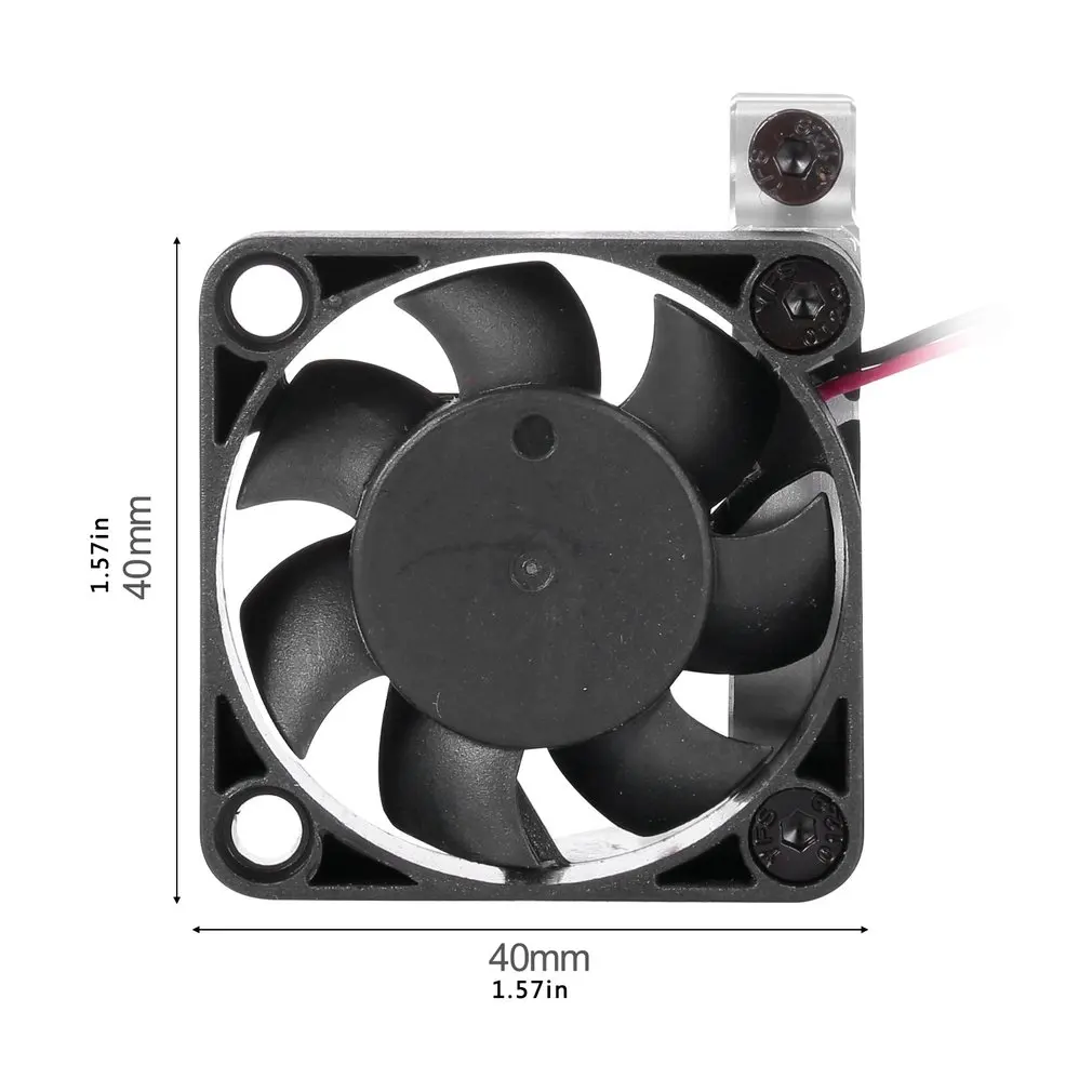 

D3 Metal Clip Radiator With Temperature Sensor Cooling Fan Metal Remote Control Car Accessories For 4268-4274 Motor