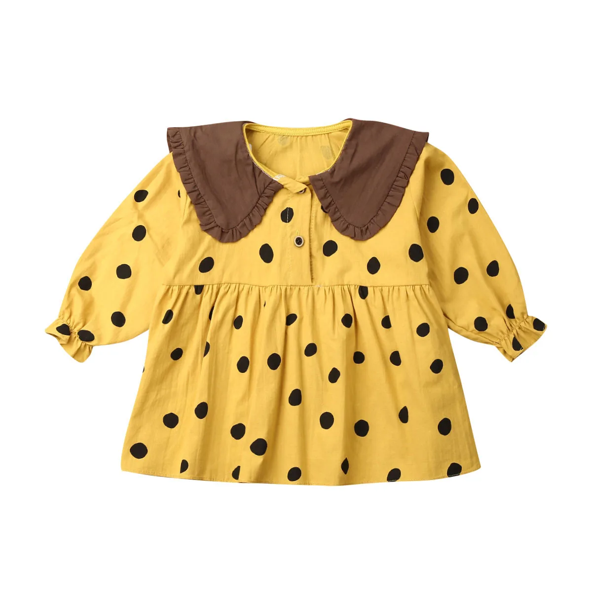 Платье для новорожденных девочек Осенняя одежда с длинными рукавами и