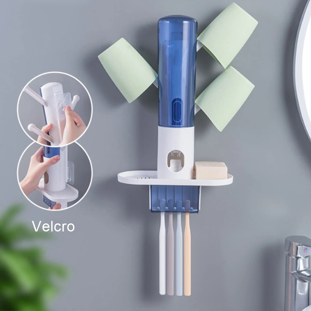 Полка для хранения зубных щеток полная пылеочистка с автоматическим дозатором