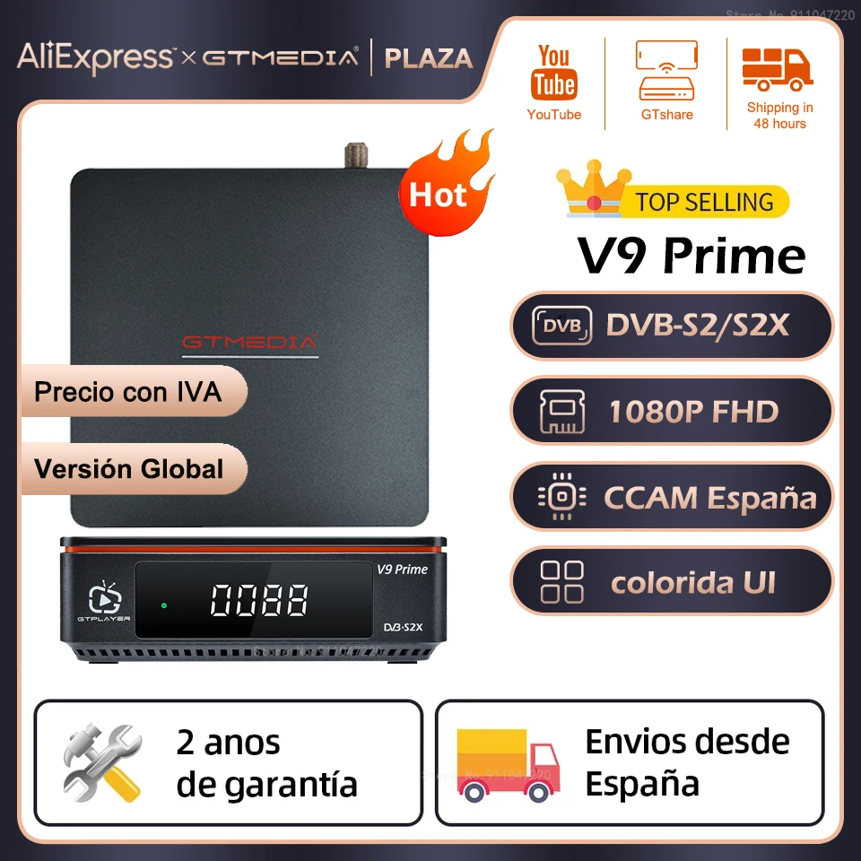 GTMEDIA V9 Prime спутниковый ТВ приемник DVB S2 Bulti в WIFI CCAM Oscam Обновление от Freesat Super V8 NOVA V8X