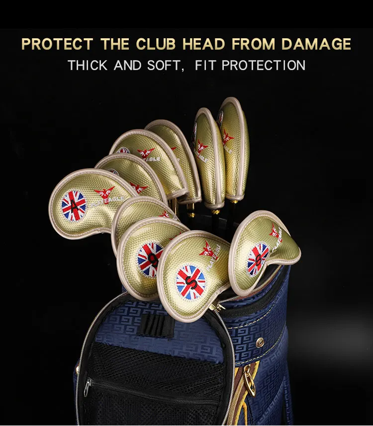 PLAYEAGLE 10 шт./компл. крышка железной головки для гольф клуба из искусственной кожи