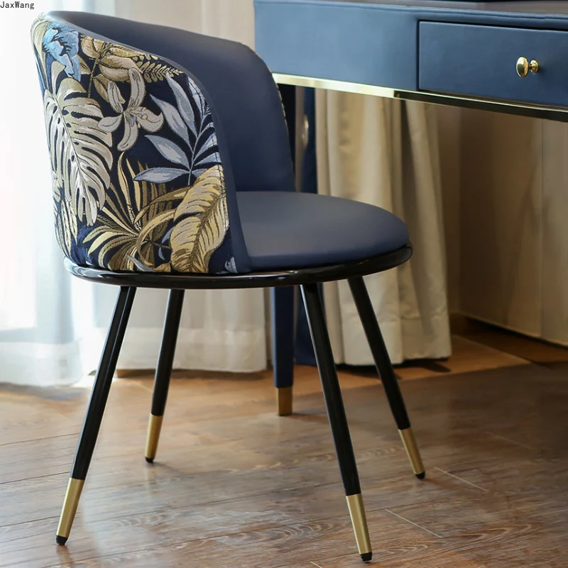 Восточное обеденное кресло роскошная спинка Ins стул для макияжа обеденные стулья