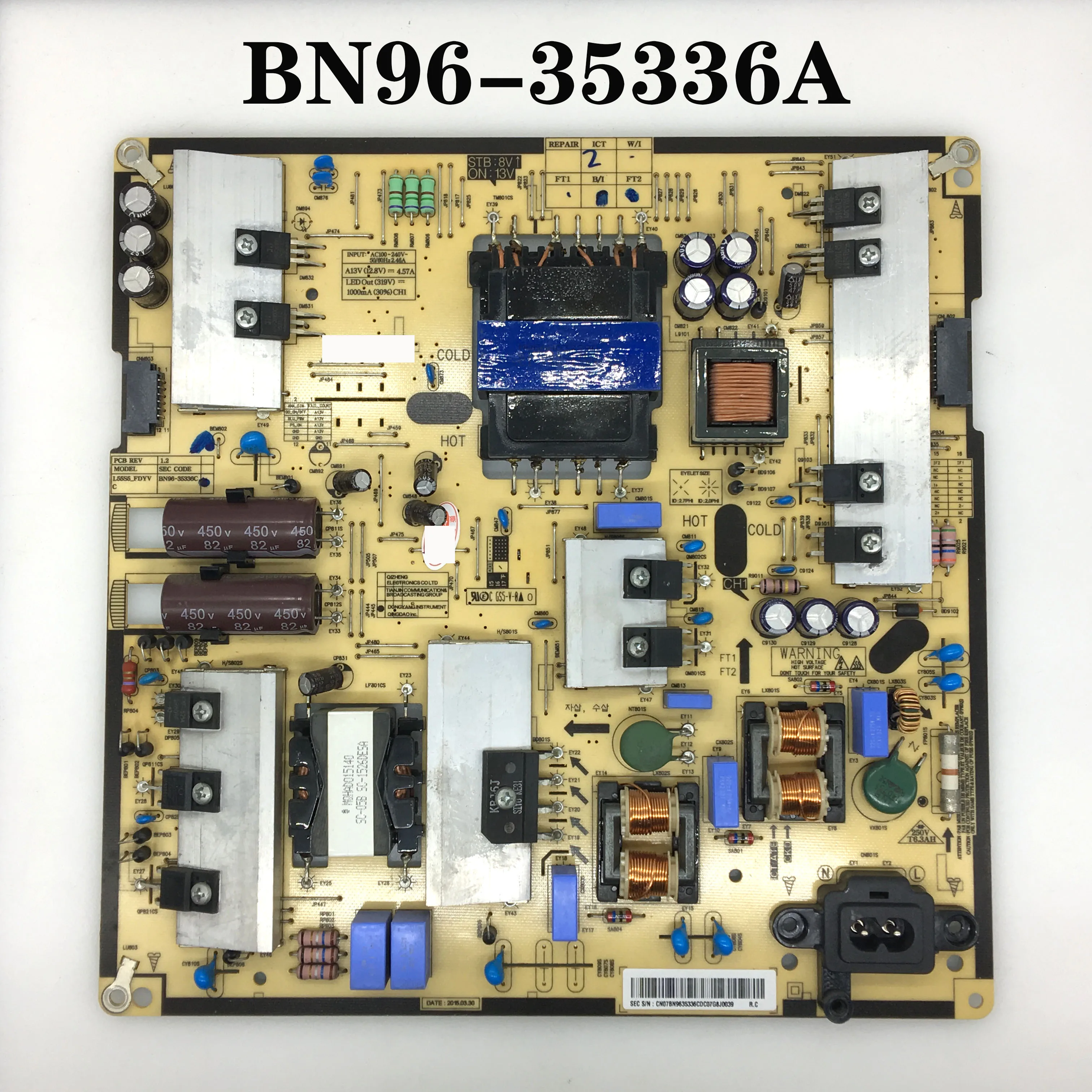 Оригинальная плата питания L55S5 FDYV UA55JU5920J BN96 35336A доска хорошая работа|Пульты ДУ| |