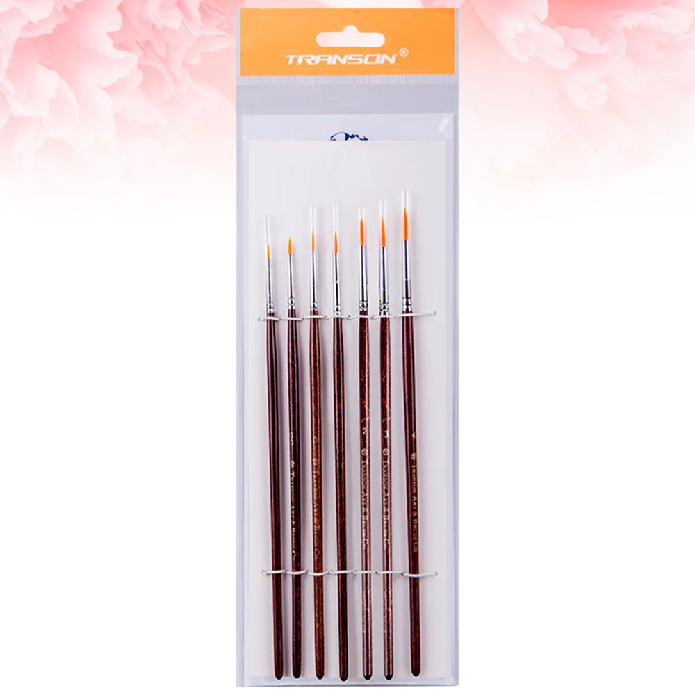 1 Набор/7 шт набор нейлоновых волосяных арт Краски кисти комплект деревянной
