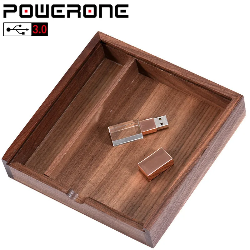 Фотоальбом POWERONE 1 шт. бесплатный логотип орех кристалл usb + коробка карта памяти