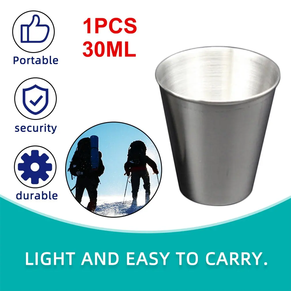 1 шт. кружка из нержавеющей стали 30 мл|Наборы чайной посуды| |