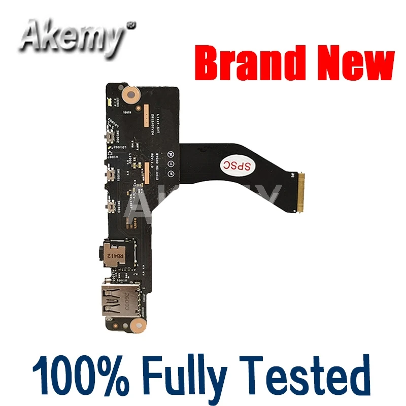 

High quality Brand New FRU 5C50K48444 For Lenovo Yoga 900-13ISK USB Audio board Power button BYG40 NS-A412 100% Fully Tested