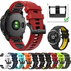 Ремешок для наручных часов Garmin Fenix 66 Pro 55 Plus Forerunner 935 945, быстросъемный силиконовый ремешок для наручных часов с принтом, 22 мм