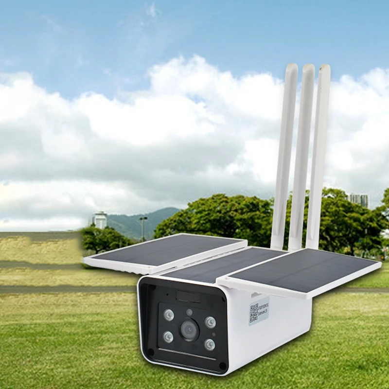 

Solar Surveillance Camera 1080P HD WiFi Camera Outdoor Waterproof Security Monitor Motion Detection Infrared Alarm
