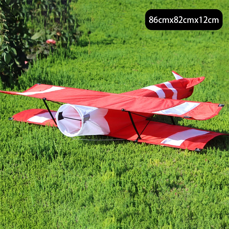 

New High Quality 3D Single Line Red Plane Kite Sports Beach With Handle And String Easy To Fly Factory