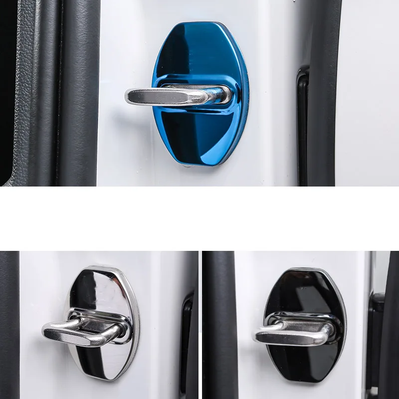 8 шт крышка дверного замка автомобиля Нержавеющая сталь дверные замки Защитная