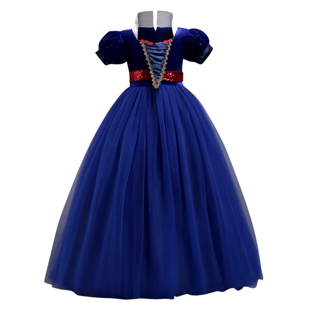 Fashion Toddler Kids Girls Snow White Dress Princess Halloween Short Sleeved Full Party Tulle Cosplay costume Clothes#g4 | Детская