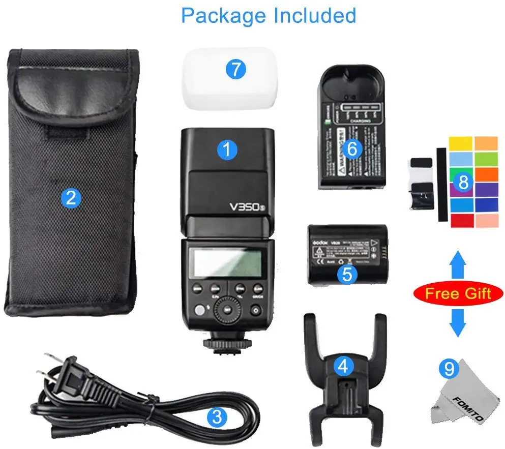 

Godox V350S TTL Flash 2.4G Camera Flash HSS Speedlight with Li-ion Rechargeable Battery for Sony Cameras