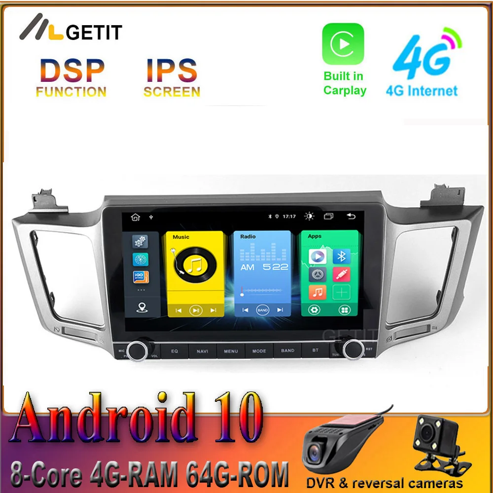 CARPLAY Android 10 0 автомобильный радиоприемник стерео мультимедийный плеер