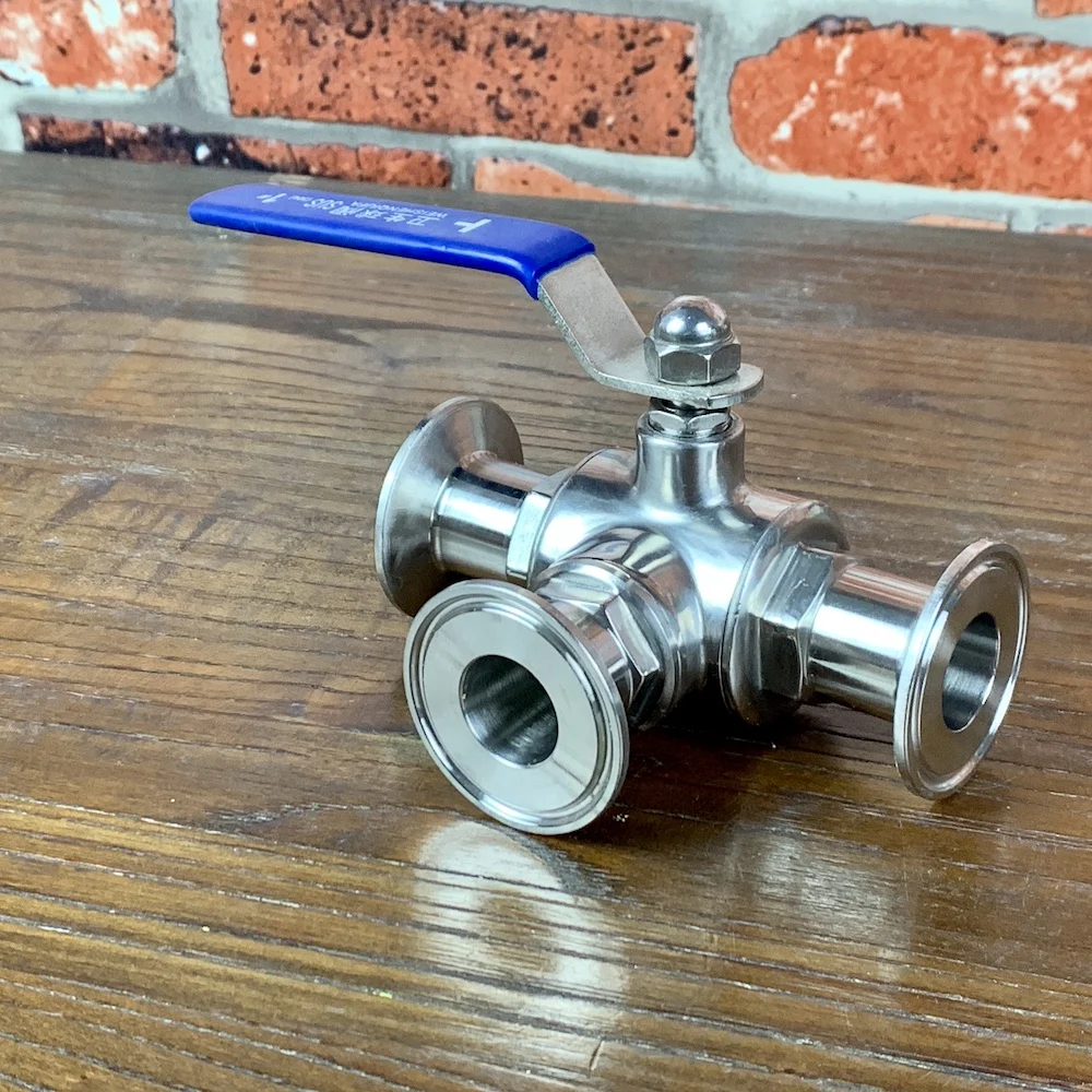 1 5 &quot3 ходовой шаровой клапан T и L Порты разъёмы Ferrule Тип 5&quot Санитарно