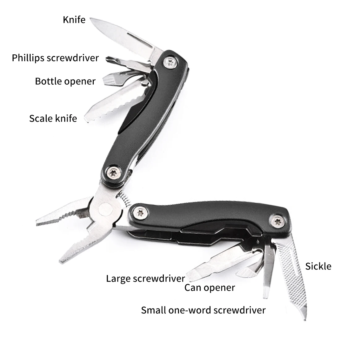 Мини Складной Карманный ручной инструмент уличный Мультитул плоскогубцы для