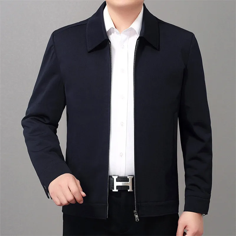 Новая повседневная мужская куртка с воротником-стойкой весенне-осенняя верхняя