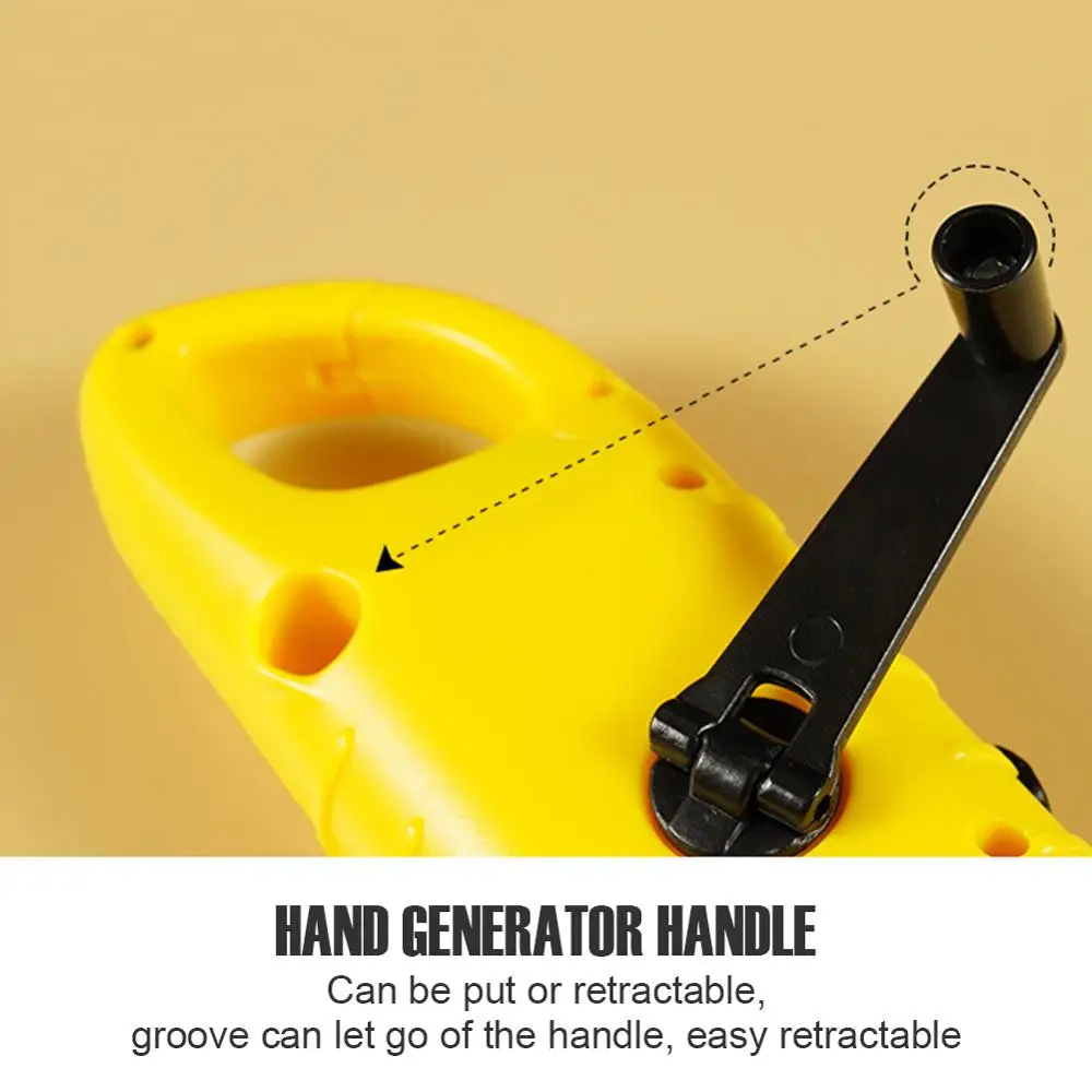 Портативный светодиодный вспышка светильник Ручной Динамо фонарь Фонари